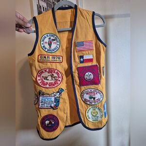 Vintage Vest 70's 80's Patches